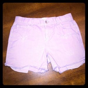 The Childrens Place, Lavender, sz 12, Jean shorts